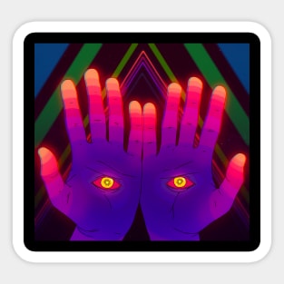 Psychedelic Energy Hands 2 (GIF) Sticker
